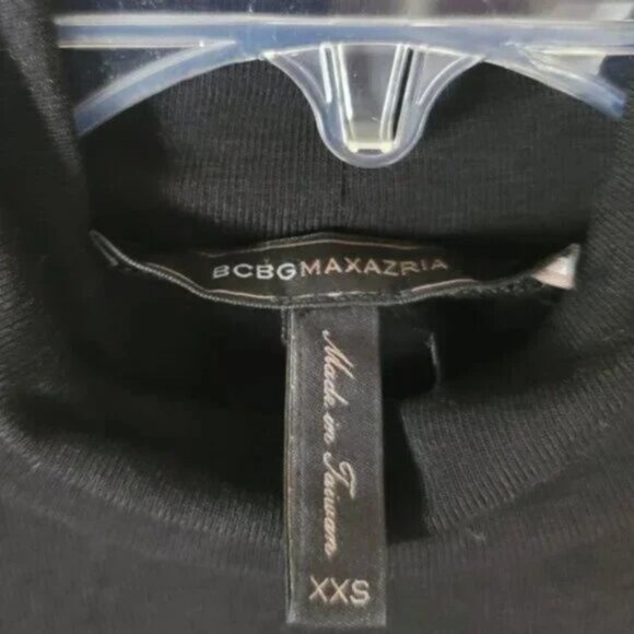 BCBG MaxAzria Kabrina Asymmetric Hem Long Sleeve Midi Dress Womens Evening Wear - Picture 6 of 8